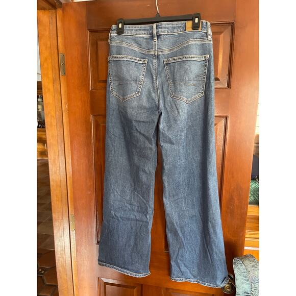 American Eagle Outfitters Blue Straight Leg Jeans - Picture 3 of 4